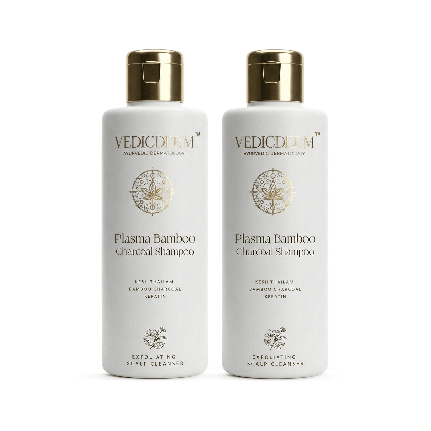 VedicDerm Plasma Bamboo Charcoal Shampoo for Psoriasis & Sensitive Scalp - Distacart