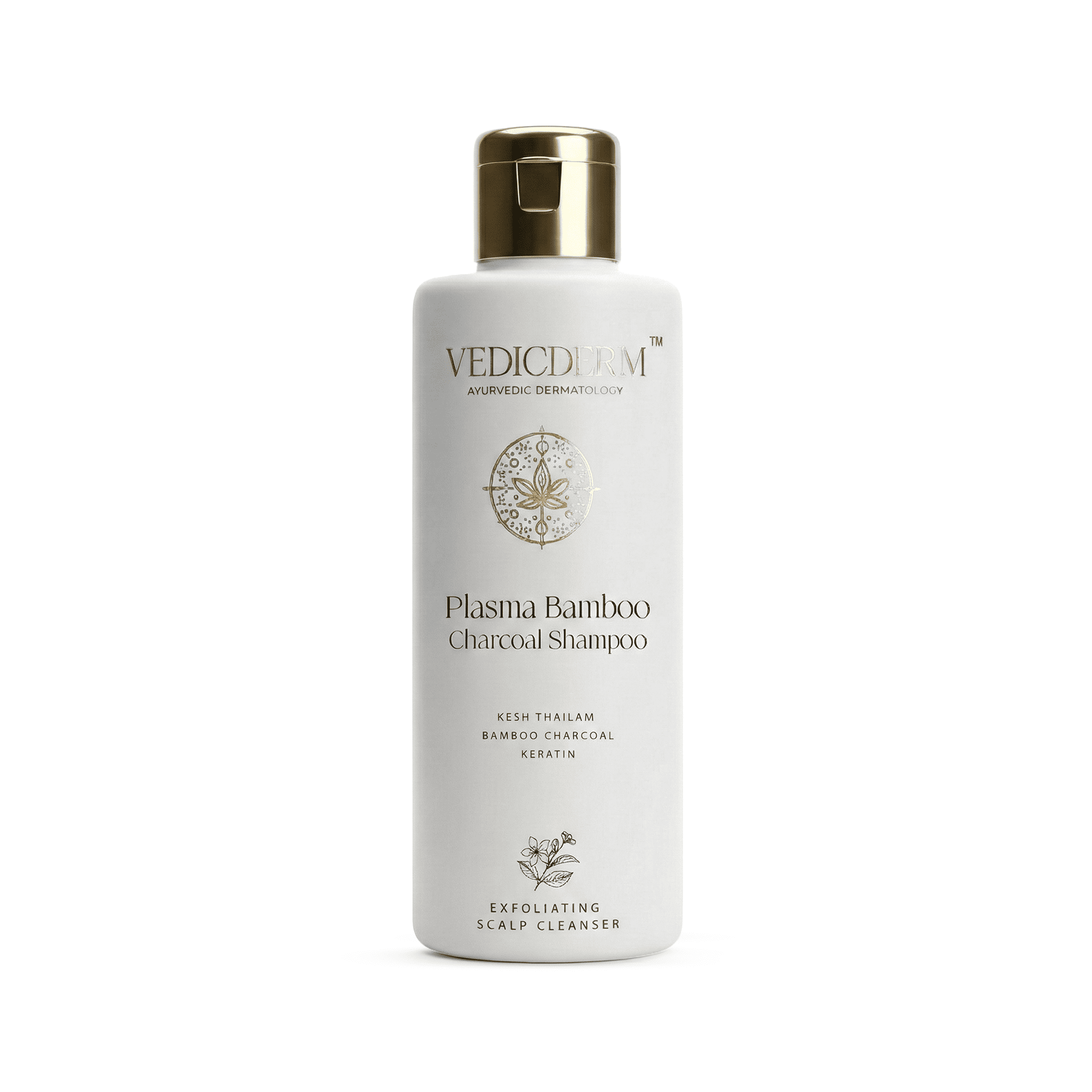 VedicDerm Plasma Bamboo Charcoal Shampoo for Psoriasis & Sensitive Scalp - Distacart