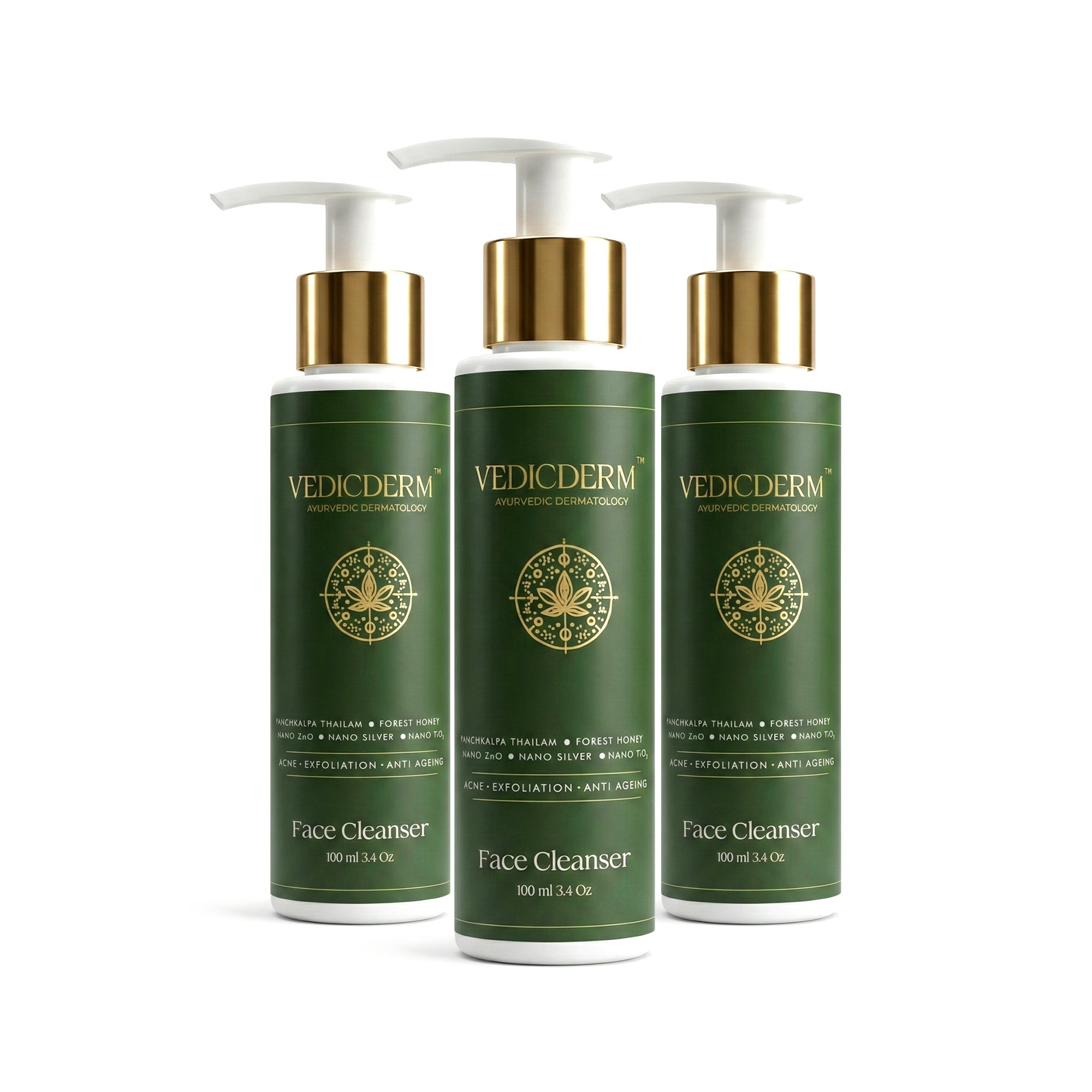 VedicDerm Red Vine Deep Facial Cleanser with Witch Hazel Extract - Distacart