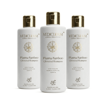 VedicDerm Plasma Bamboo Charcoal Shampoo for Psoriasis & Sensitive Scalp - Distacart