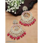 Thumbnail for Jewel City Luxurious Pearl Chandelier Earrings - Traditional Indian Kundan Style Statement Jewelry for Wedding & Festive Wear