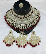 Thumbnail for Jewel City Royal Pearl and Crystal Choker Set - Gold-Plated Wedding Jewelry with Earrings and Ring