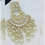 Thumbnail for Jewel City Royal Pearl and Crystal Choker Set - Gold-Plated Wedding Jewelry with Earrings and Ring