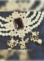 Thumbnail for Jewel City Exquisite Pearl Choker Statement Necklace - Handcrafted Ethnic Elegance