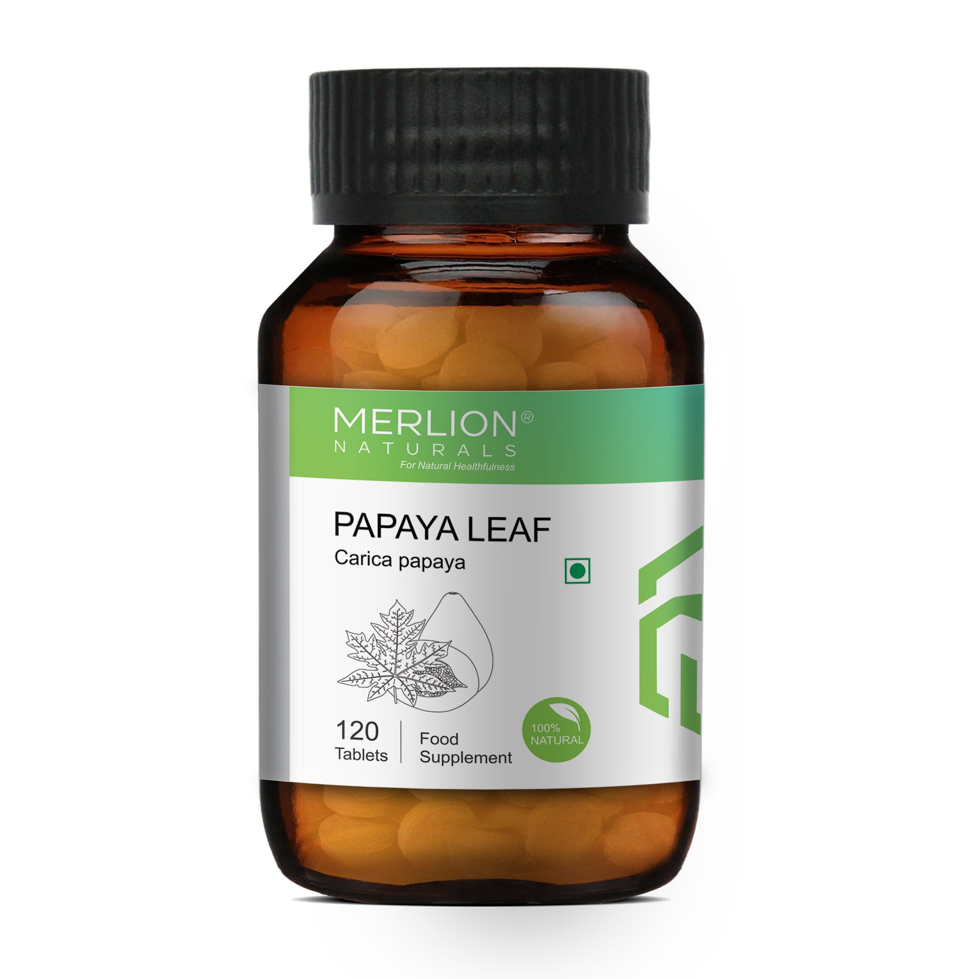 Merlion Naturals Papaya Leaf 500mg Tablets - Distacart
