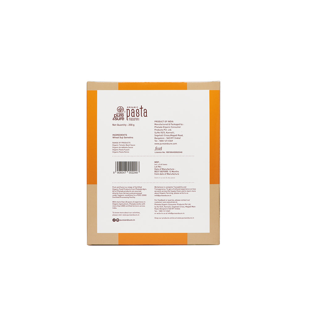 Pure & Sure Organic Pasta Macaroni