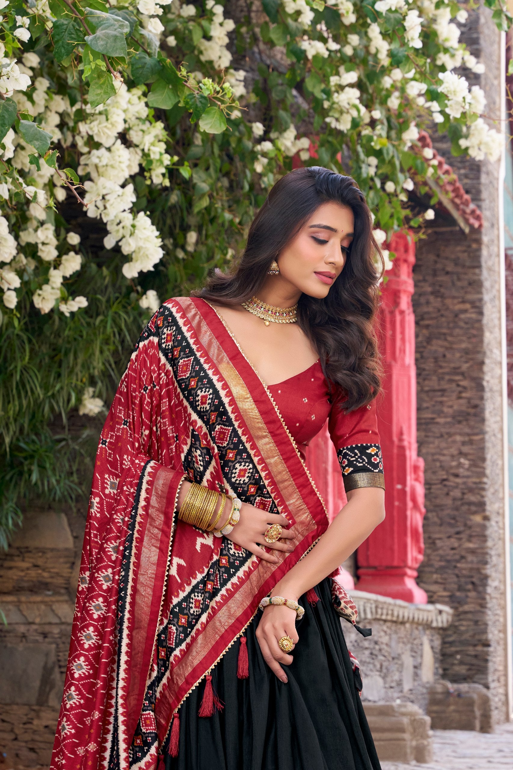 Lehenga Mart Designer Wedding Lehenga Choli For Women - Maroon - Distacart