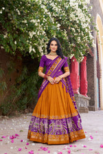 Thumbnail for Lehenga Mart Designer Wedding Lehenga Choli For Women - Purple - Distacart