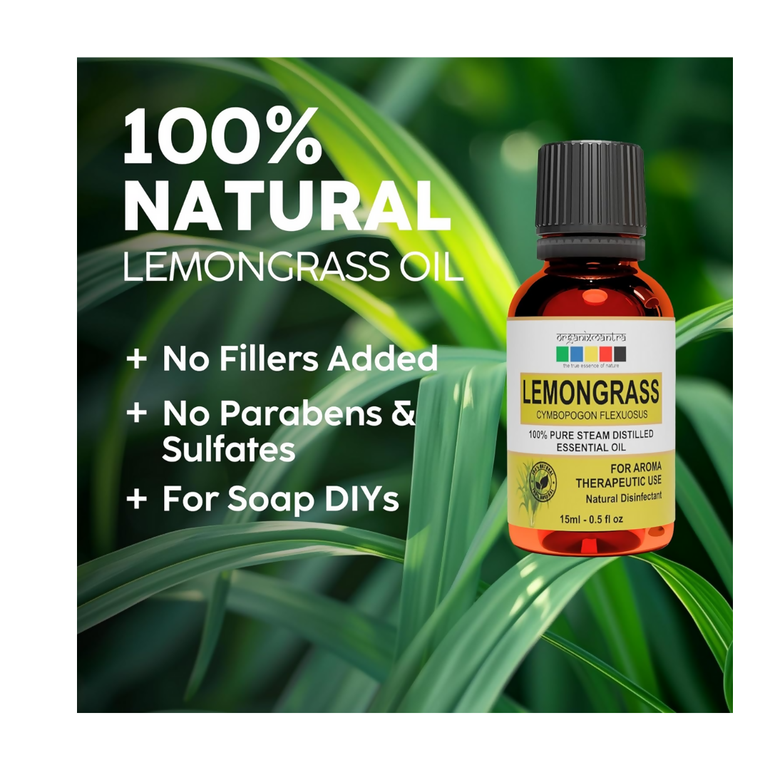 Organix Mantra Lemongrass Essential Oil for Skin - Distacart