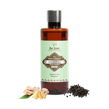 Nat Habit Pure Ginger Maricha Maahu, Ayurvedic Body Massage Oil - Distacart