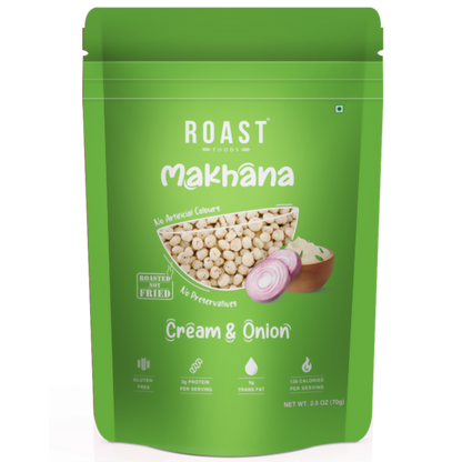 Roast Foods Makhana Cream & Onion - Distacart