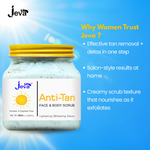 Thumbnail for Jeva Anti-Tan Detox Scrub - Skin Brightening & Tan Removal Gel - Dista