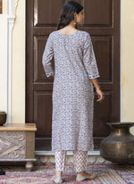 Thumbnail for Vegaa Fashion Light-Beige Cotton Kota Checks Salwar Suit - Distacart