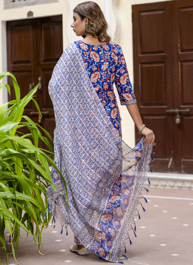 Vegaa Fashion Light-Purple Cotton Kota Checks Salwar Suit - Distacart