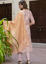 Thumbnail for Vegaa Fashion Light-Sky Blue Cotton Kota Checks Salwar Suit - Dista