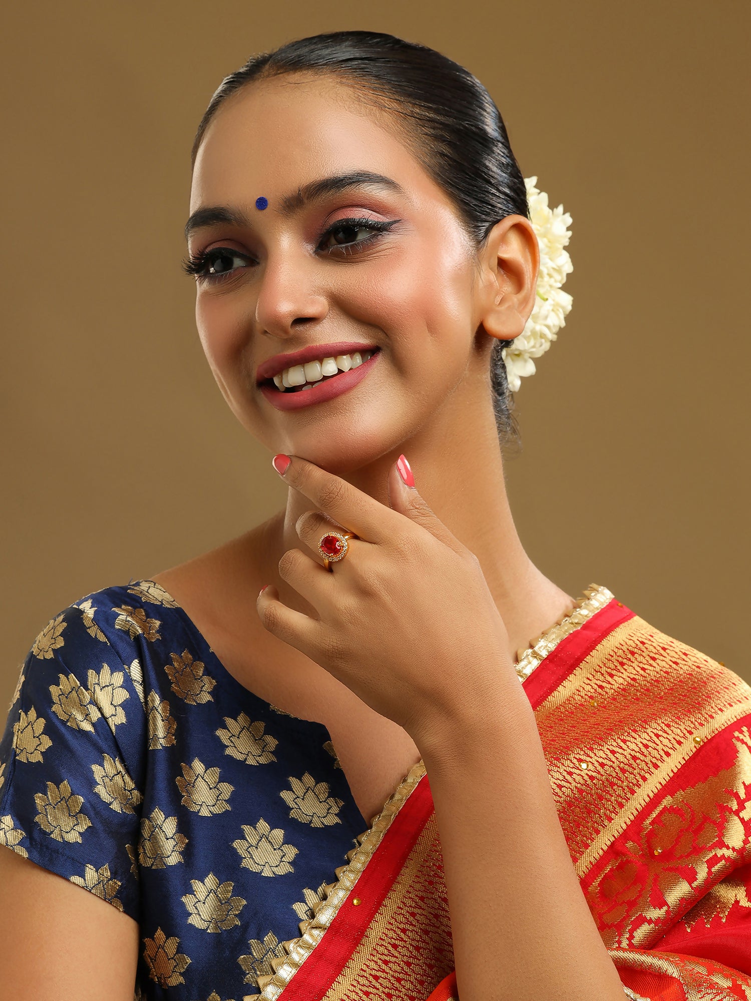 Ruby Raang Red Stone Ring