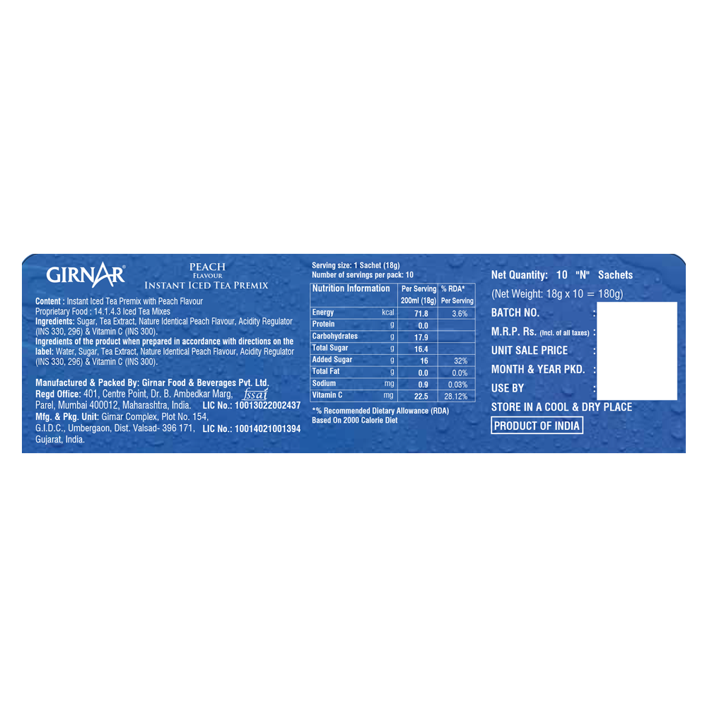 Girnar Peach Iced Tea