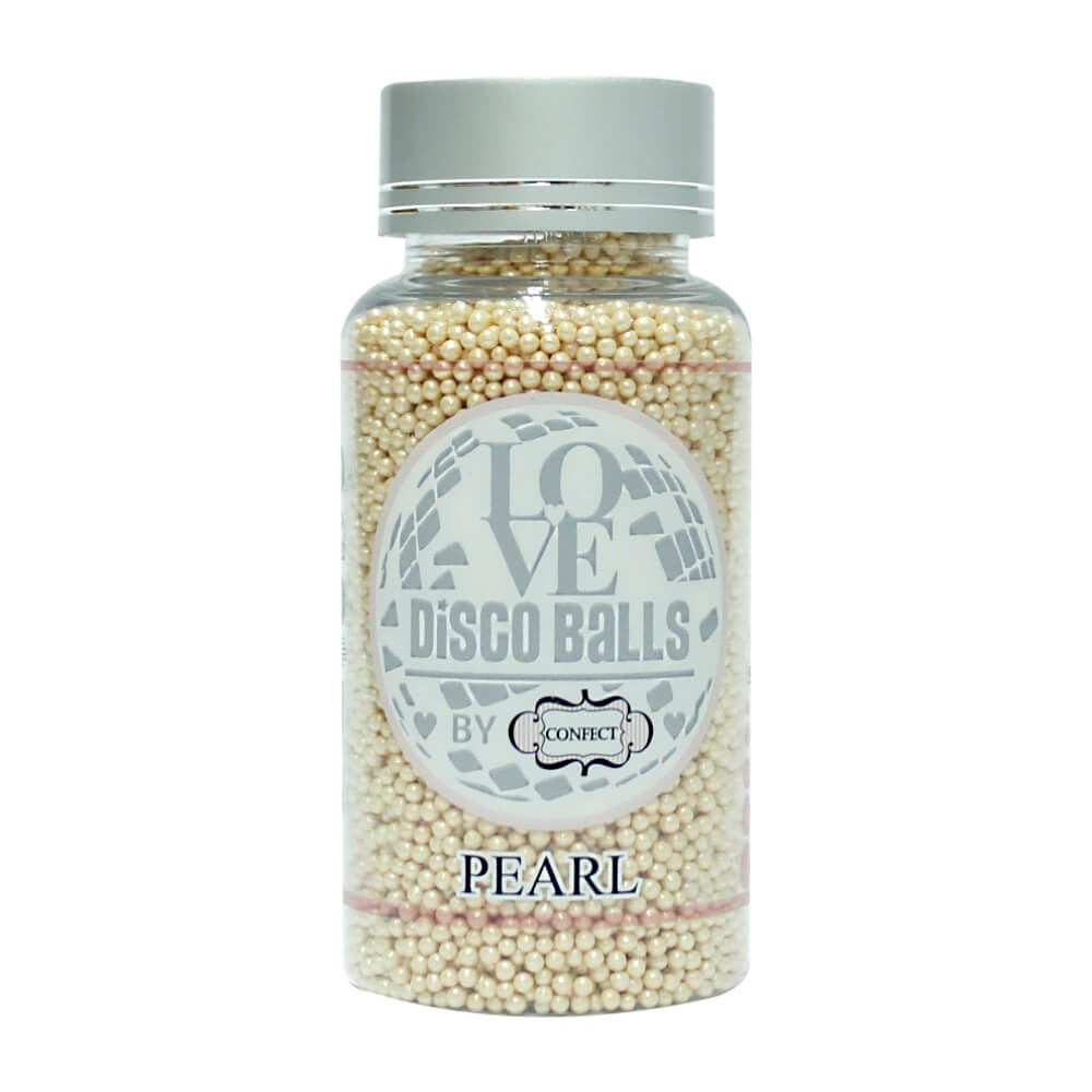 confect pearl disco balls sprinkles 2 mm 120 gms