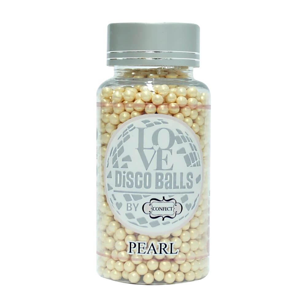 confect pearl disco balls sprinkles 3 mm 120 gms