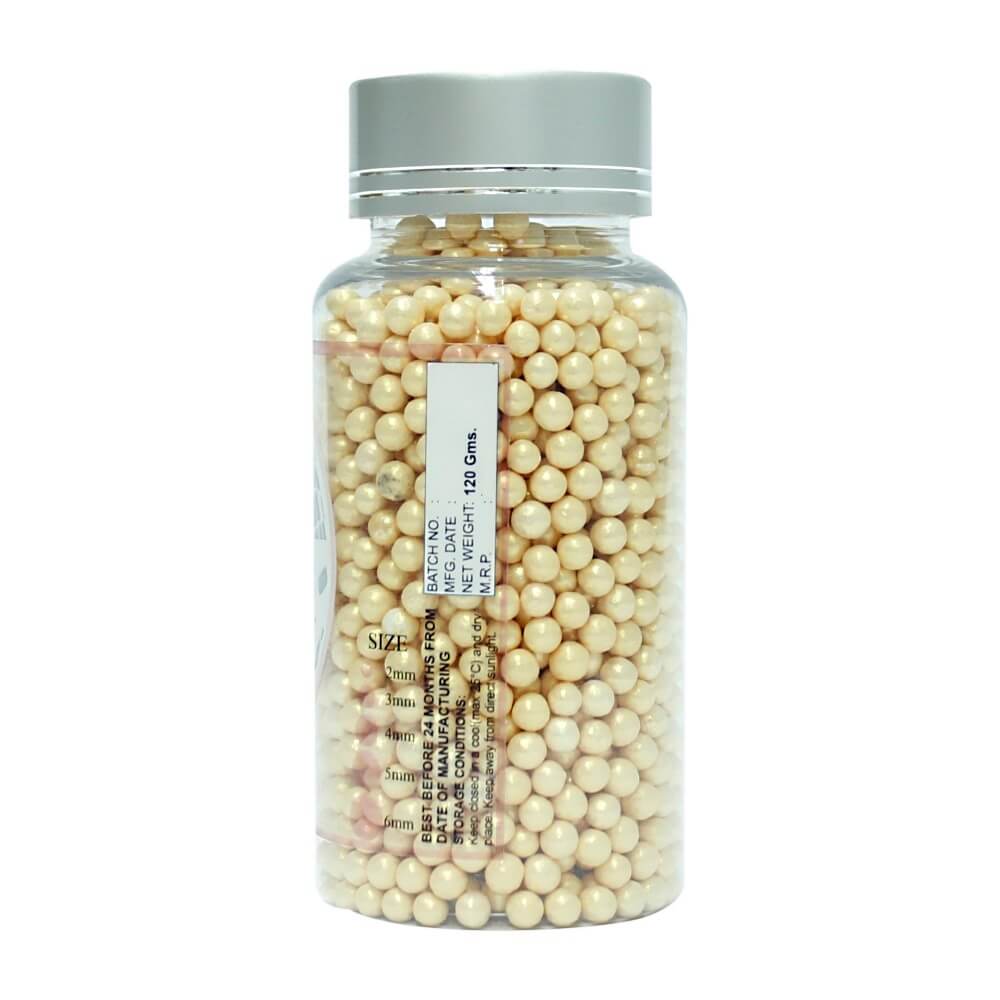 confect pearl disco balls sprinkles 3 mm 120 gms