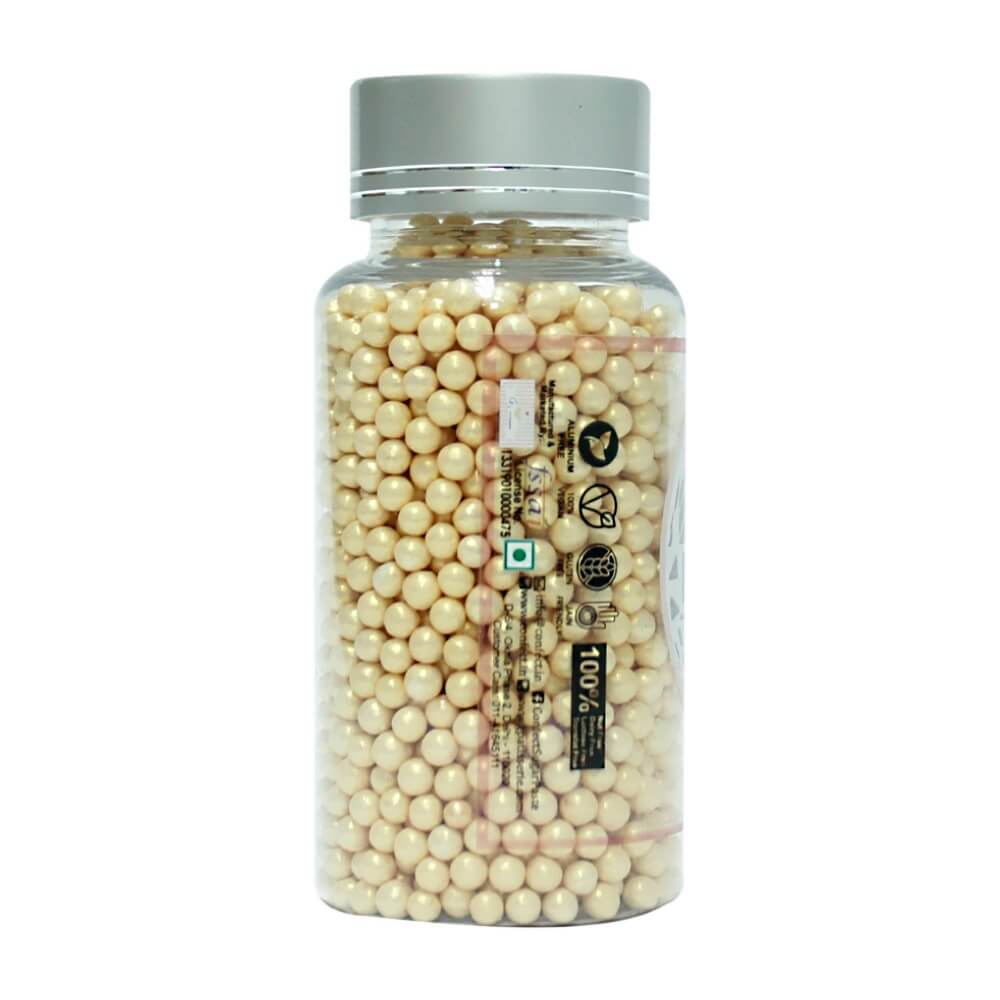 confect pearl disco balls sprinkles 4 mm 120 gms