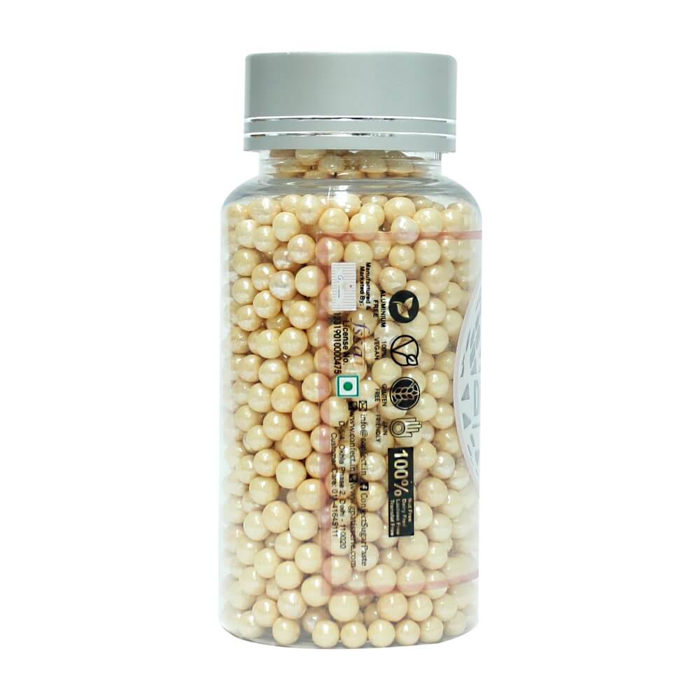 confect pearl disco balls sprinkles 5 mm 120 gms