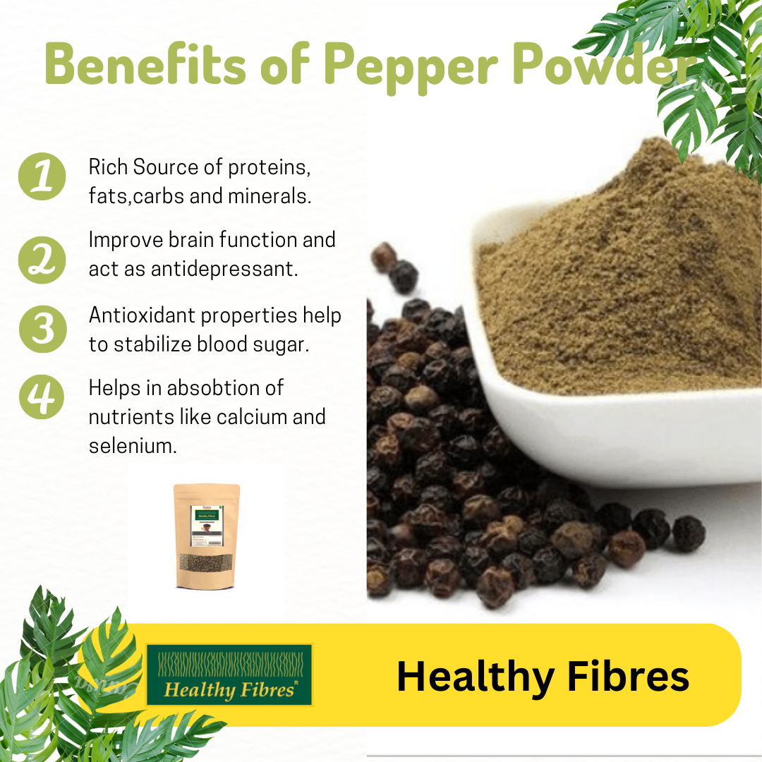 Healthy Fibres Black Pepper Powder - Distacart