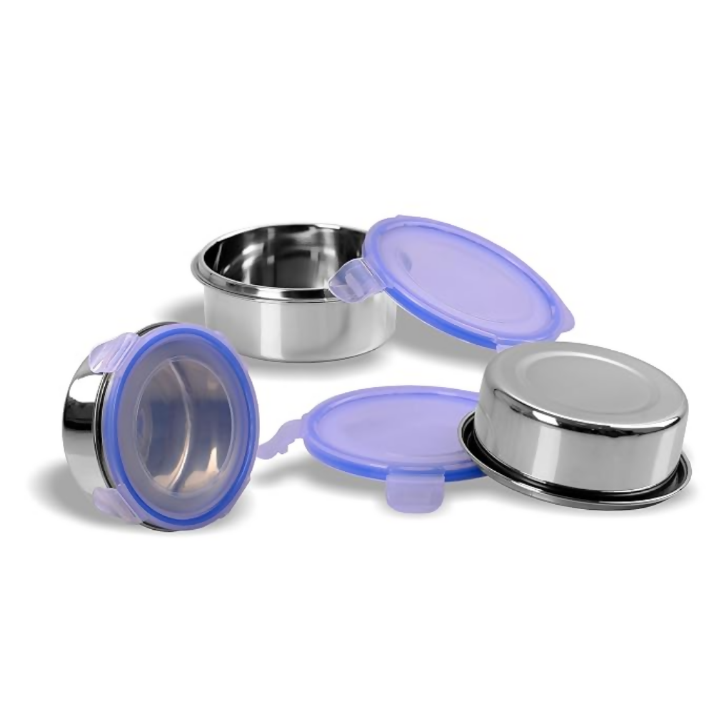 Sumeet Stainless Steel Airtight Containers With Leak Proof Lids - Dista