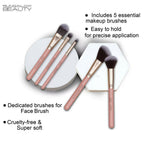 Thumbnail for BUNGALOW BEAUTY Face powder Brush Set - Dista