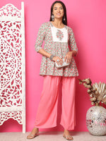 Thumbnail for TAG 7 Women Flared Solid Palazzos - Distacart