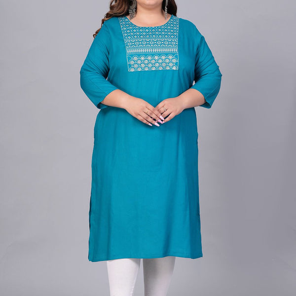 Sztori Women Yoke Design Mirror Work Kurta - Distacart