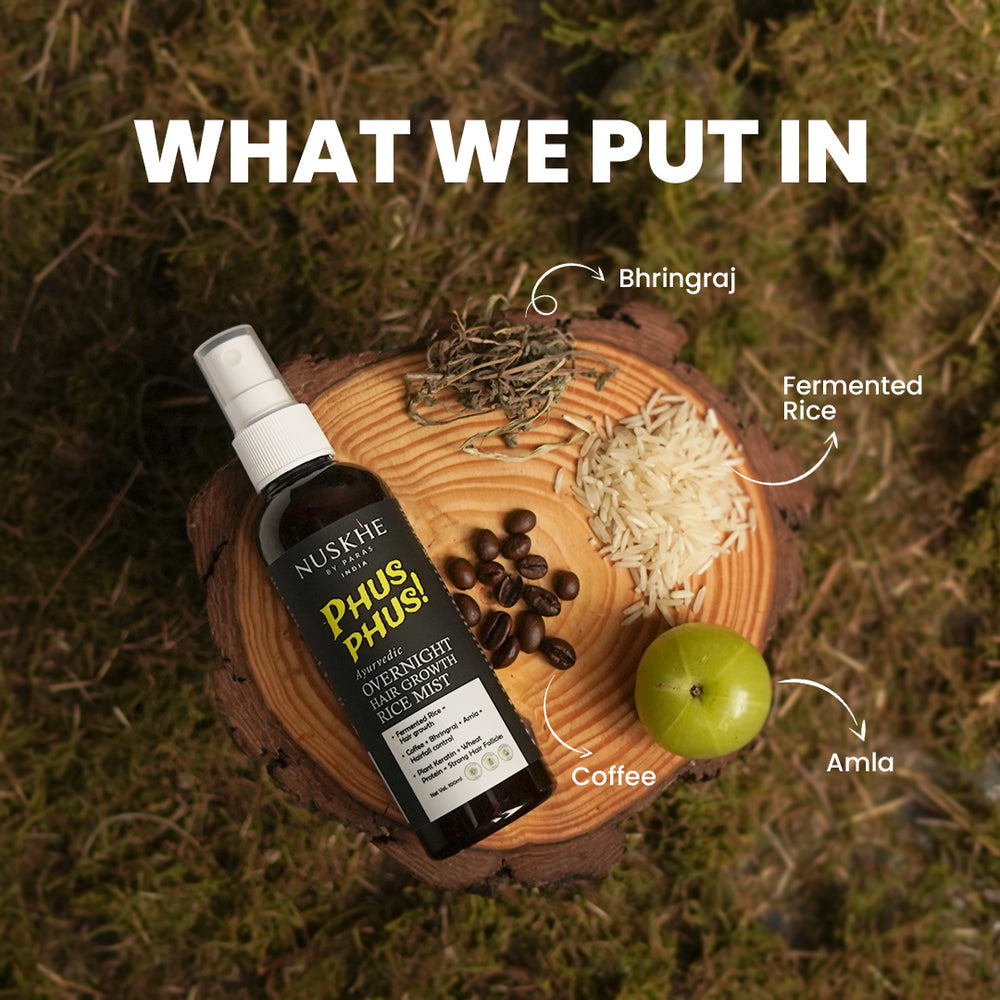Nuskhe By Paras Ayurvedic Overnight Hair Growth Rice Mist - Distacart