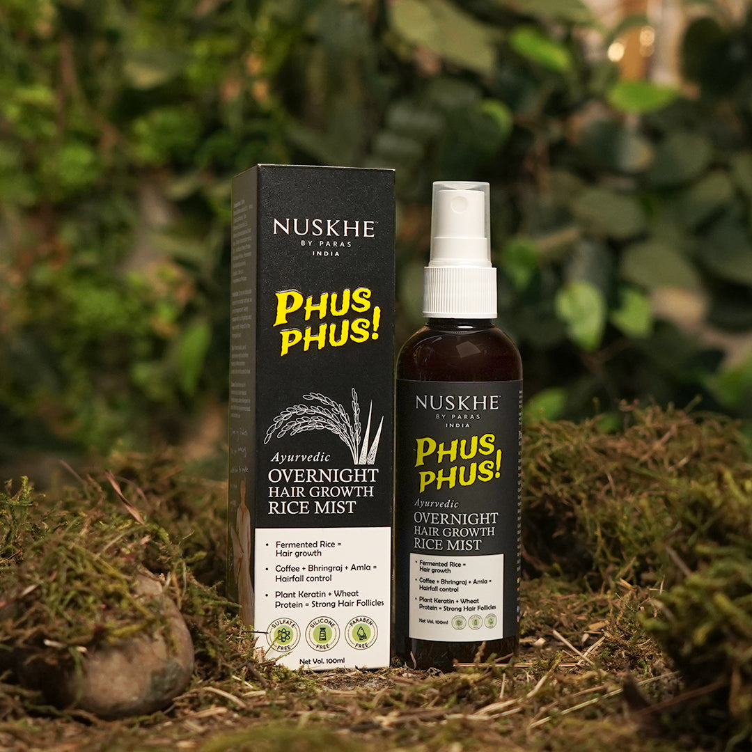 Nuskhe By Paras Ayurvedic Overnight Hair Growth Rice Mist - Distacart