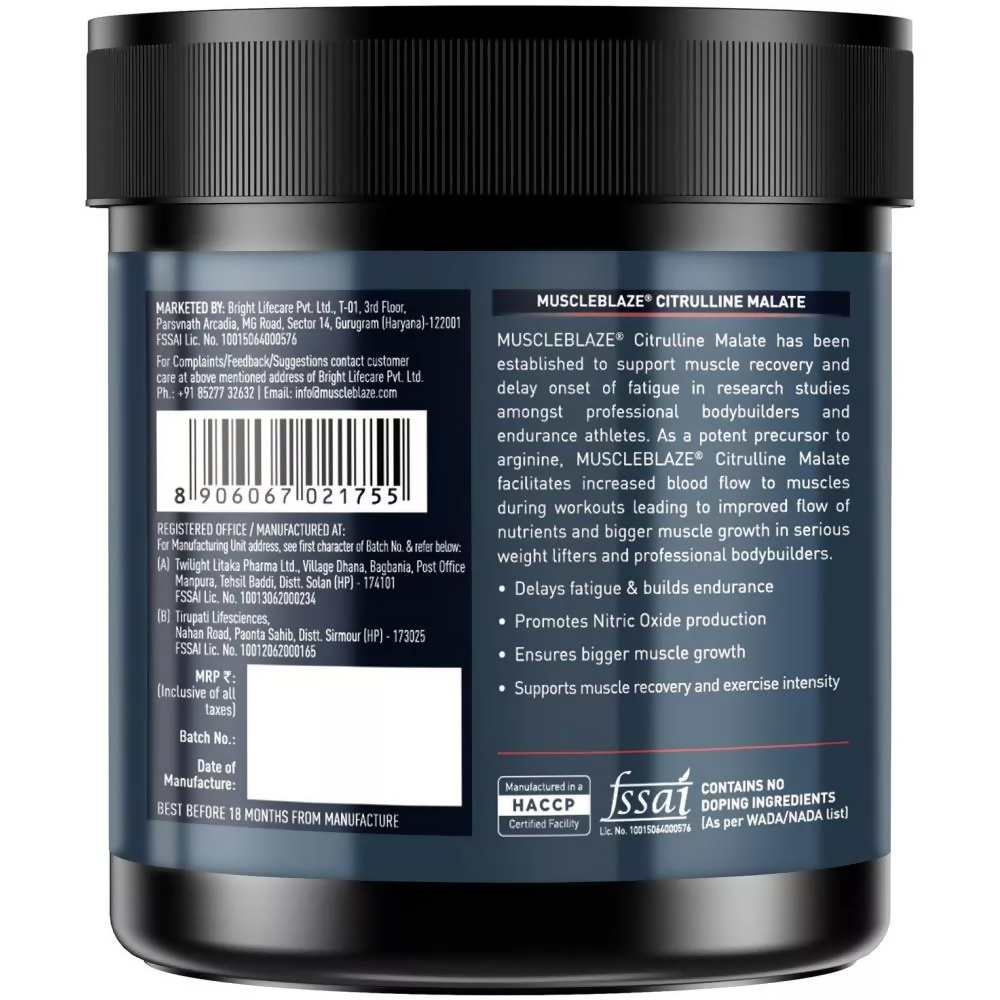 MuscleBlaze Citrulline Malate - Distacart