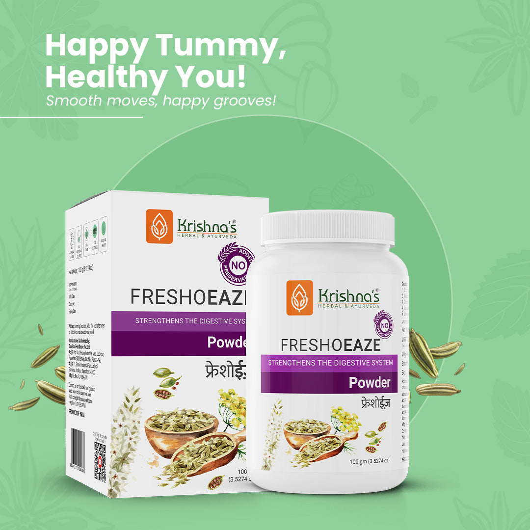 Krishna'S Herbal & Ayurveda Freshoeaze Powder