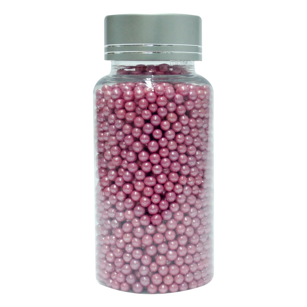 confect pink disco balls sprinkles 3 mm 120 gms