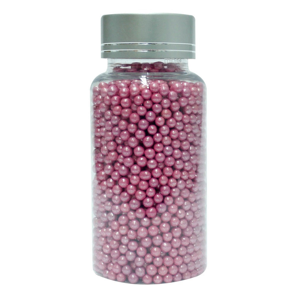 confect pink disco balls sprinkles 3 mm 120 gms