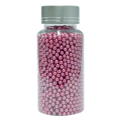 confect pink disco balls sprinkles 3 mm 120 gms