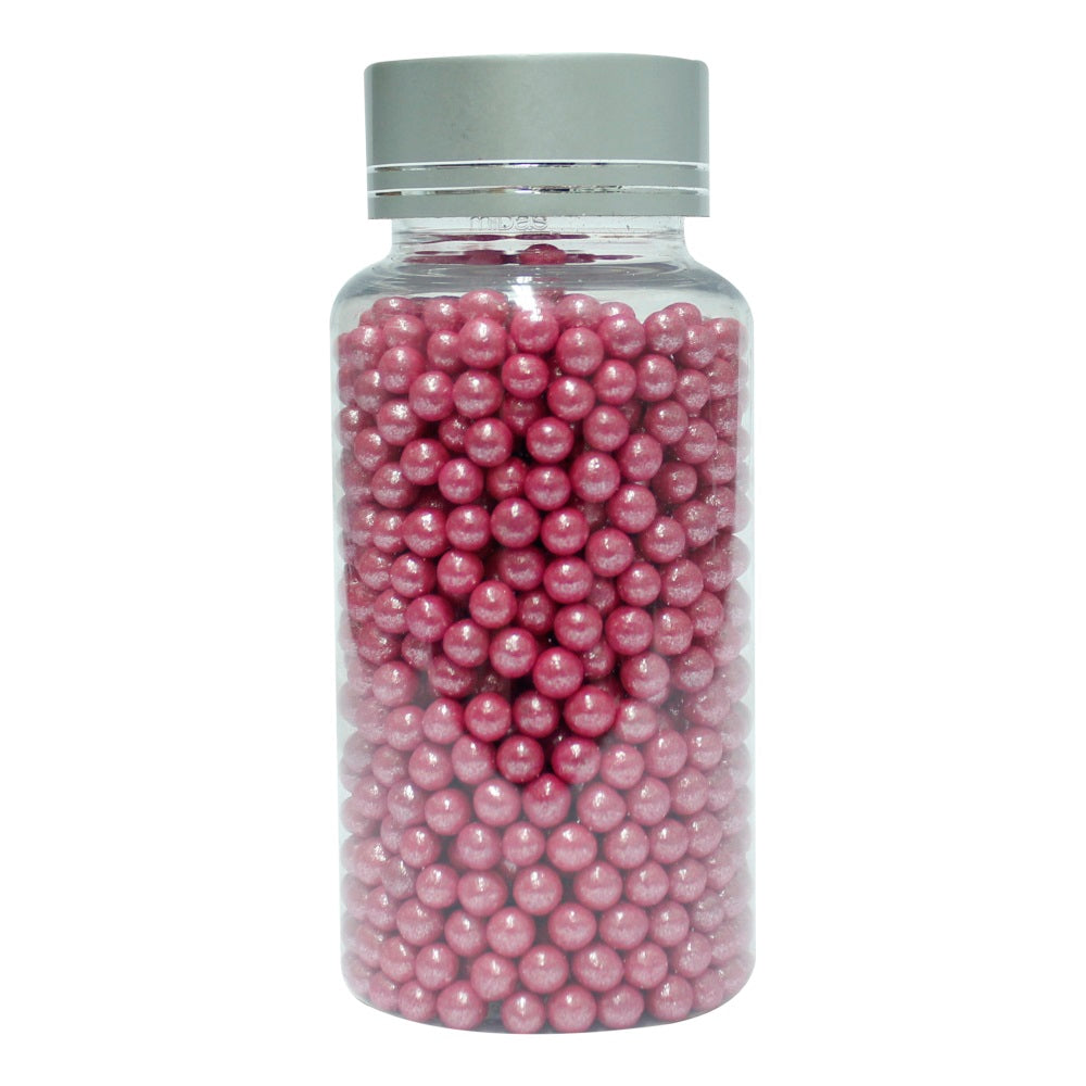 confect pink disco balls sprinkles 6 mm 120 gms