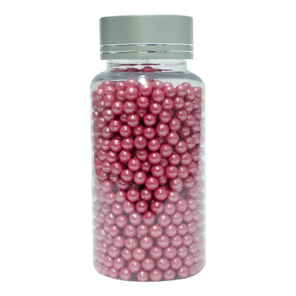 confect pink disco balls sprinkles 6 mm 120 gms