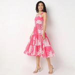 Thumbnail for Pimu Square-Neck Maxi Dress with Graphic Print-Green