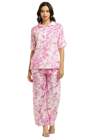 PAVONINE Pink Color Gobhi Printed Cord Set For Women - Distacart