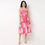 Thumbnail for Pimu Square-Neck Maxi Dress with Graphic Print-Green