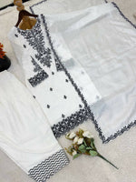 Thumbnail for Teeya Creation Womens Trendy Stylish Embroidery Thread Work Kurta Set - Dista