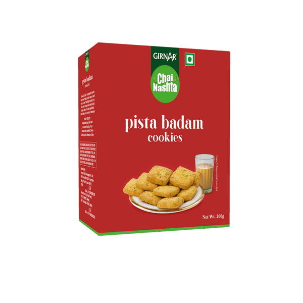 Girnar Chai Nashta - Pista Badam Cookies