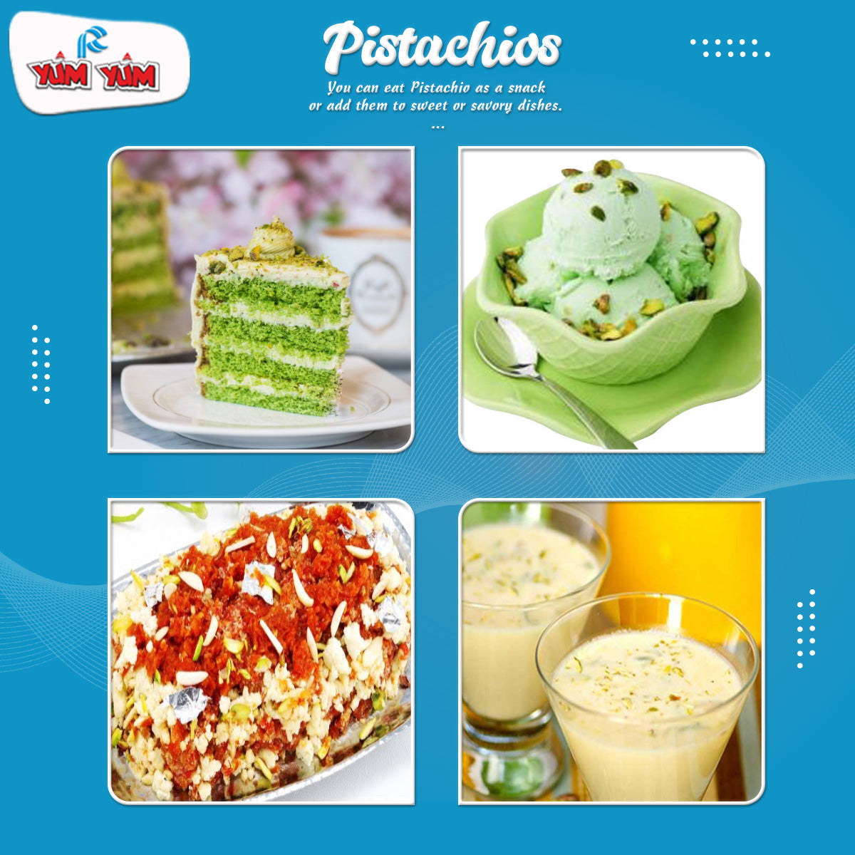 Yum Yum Roasted & Salted Pistachios Box - Dista