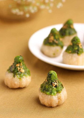 pista and cashew modak