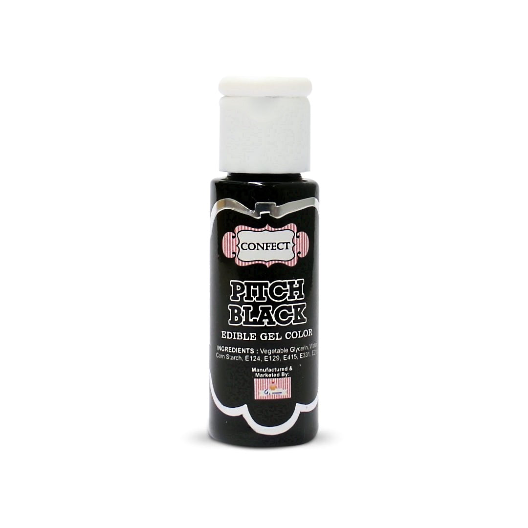 confect pitch black gel color br b 20 gms b