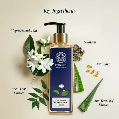 Forest Essentials Silkening Shower Wash Mogra - Dista