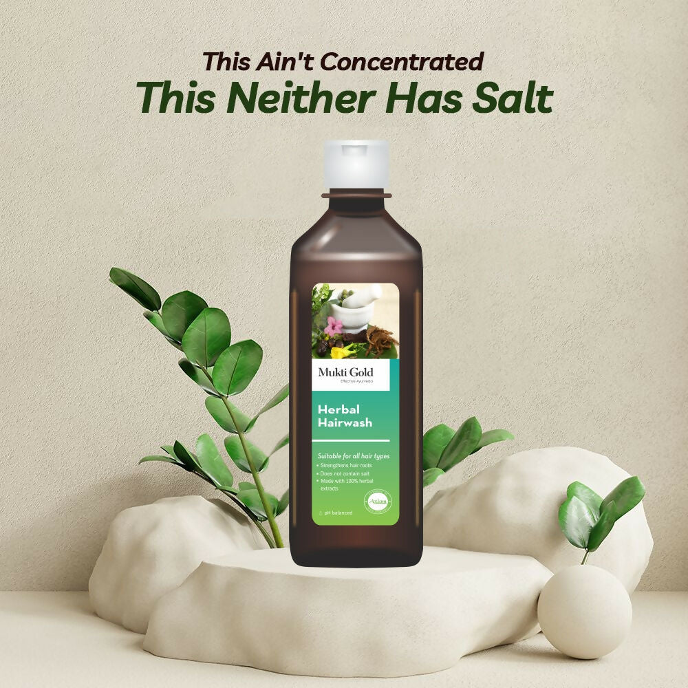Axiom Mukti Gold Herbal Hair Wash - Distacart
